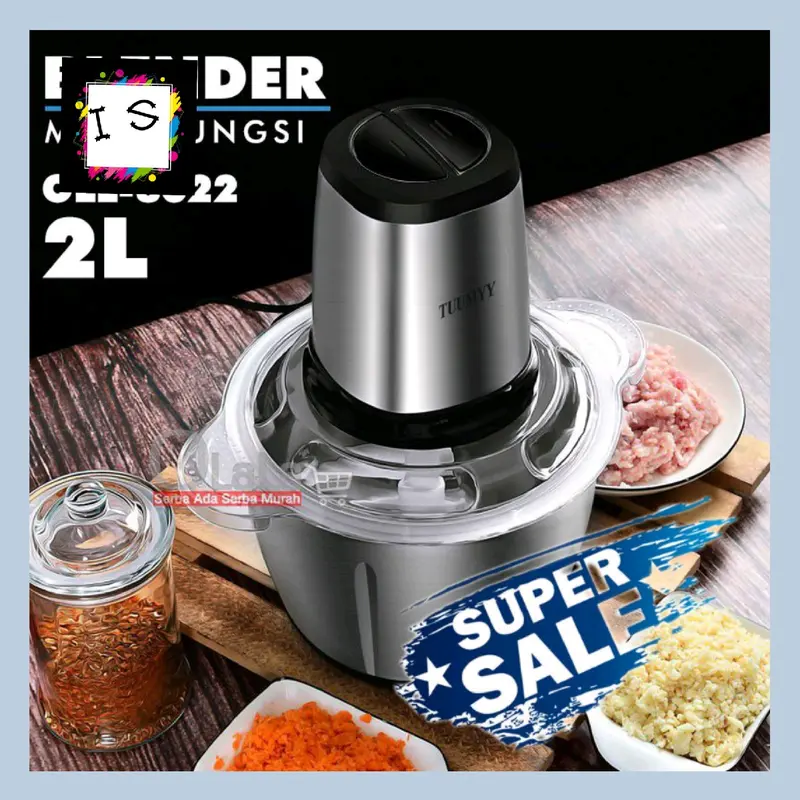 Blender Daging Stainless Steel 2 Liter Meat Grinder / Blender Daging Kapsul Capsule 0