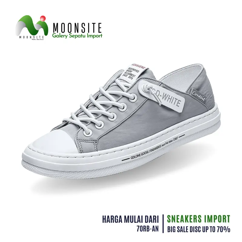 Sepatu Sneakers Casual Pria Terbaru Sepatu Enjoy Universal Shoe BLACK 39