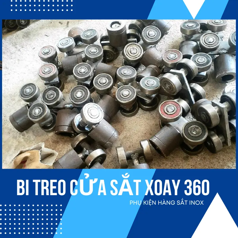 Bi Treo Cửa Sắt Xoay 360 Độ Chịu Được Trọng Lượng Lớn - Giải Pháp Đơn Giản Và Hiệu Quả Cho Cửa Đẩy Ra Vào Nhẹ Nhàng Hơn - Trưng Bày, Decor