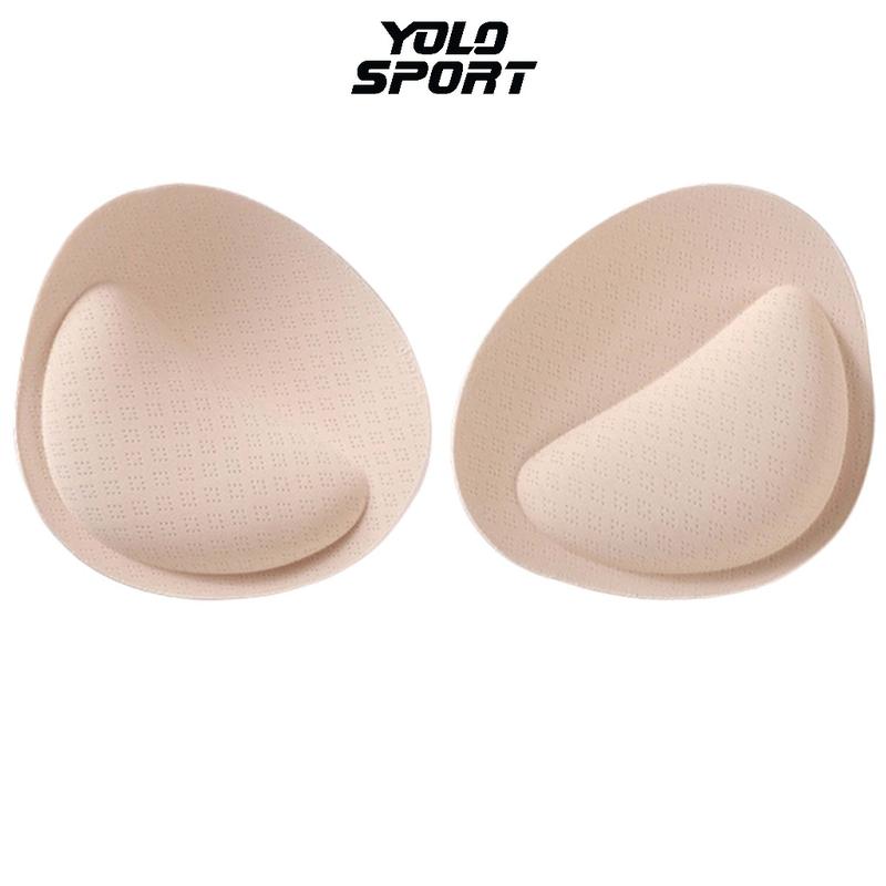 Đệm Mút Lót Áo Ngực Siêu Dày 6cm Hình Trái Tim Giọt Nước Hỗ trợ Nâng Ngực Xốp Cặp Độn Bra Tập Gym Yoga Đồ Bơi Cao Cấp Nữ
