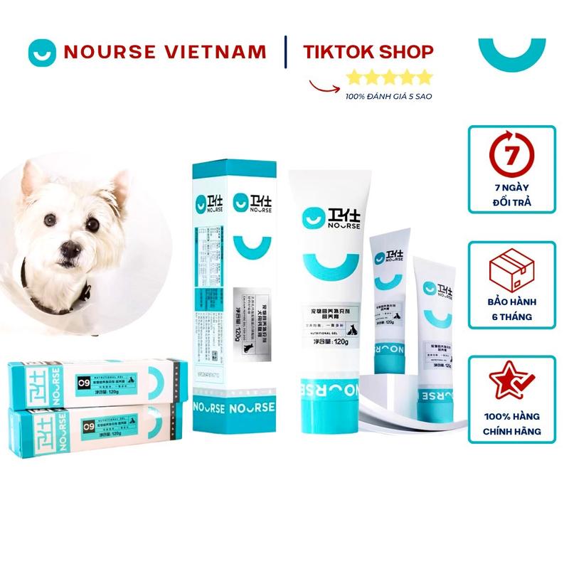 Nourse 09 Gel Dinh Dưỡng cho chó mèo Tăng cân Dưỡng lông NourseVietnam VN09 (120gr)
