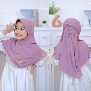 Hijab Anak Bergo TK MILEA Tali Kepang 3-12 Tahun Kerudung Instan Muslim
