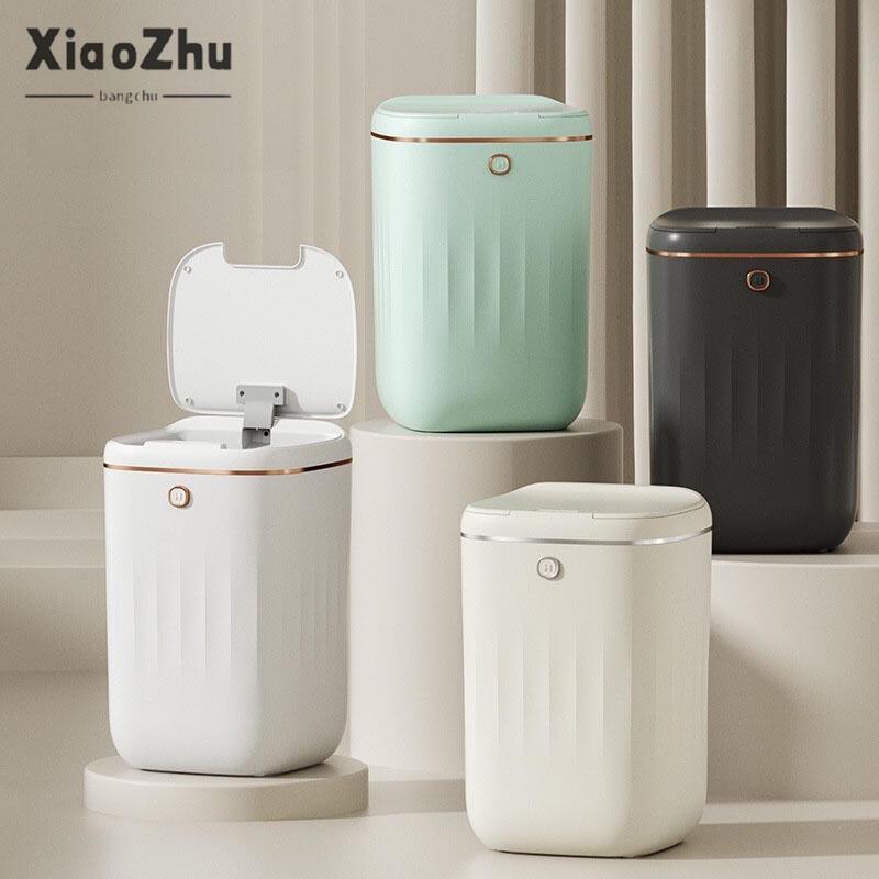Product Introduction of Thùng rác thông minh, XiaoZHUBANGCHU, Cảm biến tự động, Dung tích lớn, Nhỏ Gọn, Thích hợp cho nhà bếp và phòng ngủ Đựng Rác Đồng 17