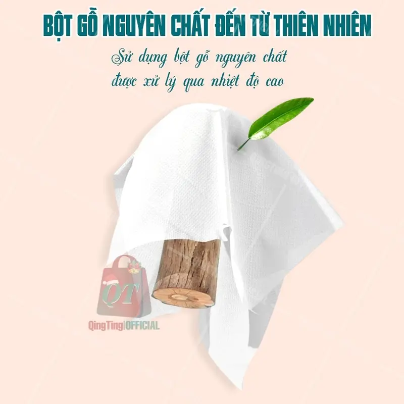 Khăn giấy sạch, tiện lợi, bền, cao cấp Giấy vệ sinh treo tường 4 lớp hợp vệ sinh, siêu bền Túi đựng giấy vệ sinh có thể thu vào Qingting Giấy vệ sinh mềm và bền, chất lượng cao, 3