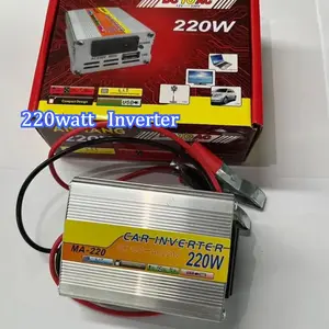 Power Inverter 220 Watt/ 500W / 1000W / 4000W /6000W 12 V-24V / DC 12V to AC 220V Hitam Merah Kipas Socket Usb  Aki Listrik Serbaguna Daya Besaar
