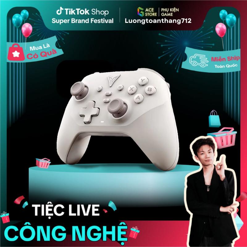 Luongtoanthang712 x Gace Store Flydigi Dune Fox | Tay cầm chơi game Wireless hỗ trợ đa nền tảng PC Switch Mobile