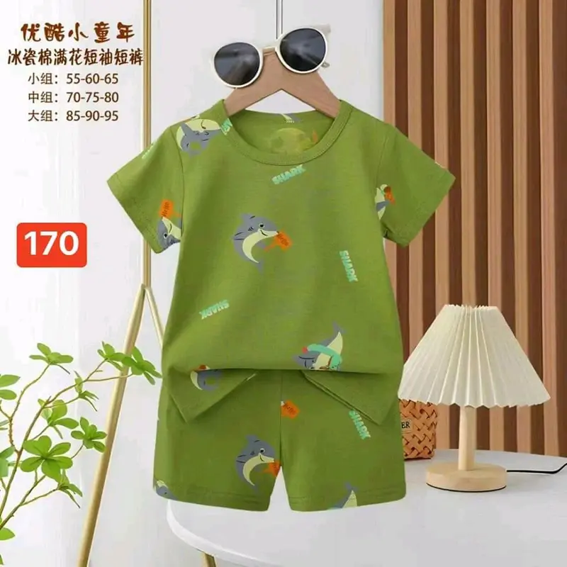 [Mẫu bảng 2 Trai 7-15kg 2025] Bộ cộc tay bé trai 7-15kg chất cotton xuất hàn Qc Cho Bé 1
