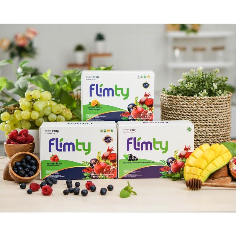 FLIMTY 1 BOX ISI 16 SACHET RASA BLACKCURRANT RASPBERRY MANGO MIX - Shop ...