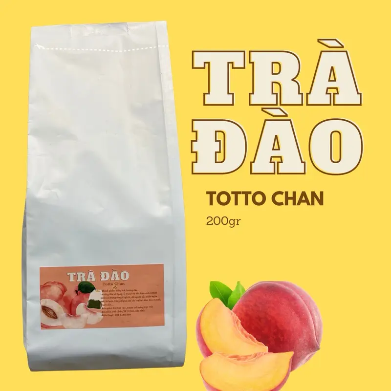 Trà đào Totto Chan túi lọc tiện lợi dùng pha chế trà trái cây, trà đào, trà đào cam sả cost thấp , ứng dụng cao bán mọi mô hình Tea Chè Chua 0