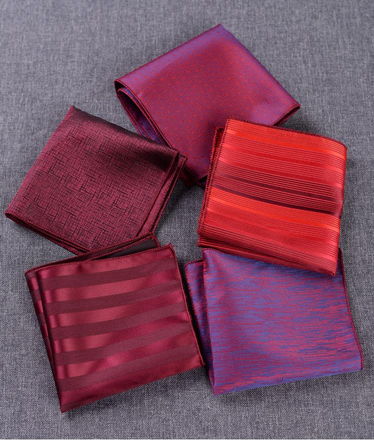 Product Introduction of [pocket square]Men's Western Pocket Square Business Wedding Red Square Scarf Wedding Handkerchief Chest Handkerchief Trendy Men's Accessories British 14