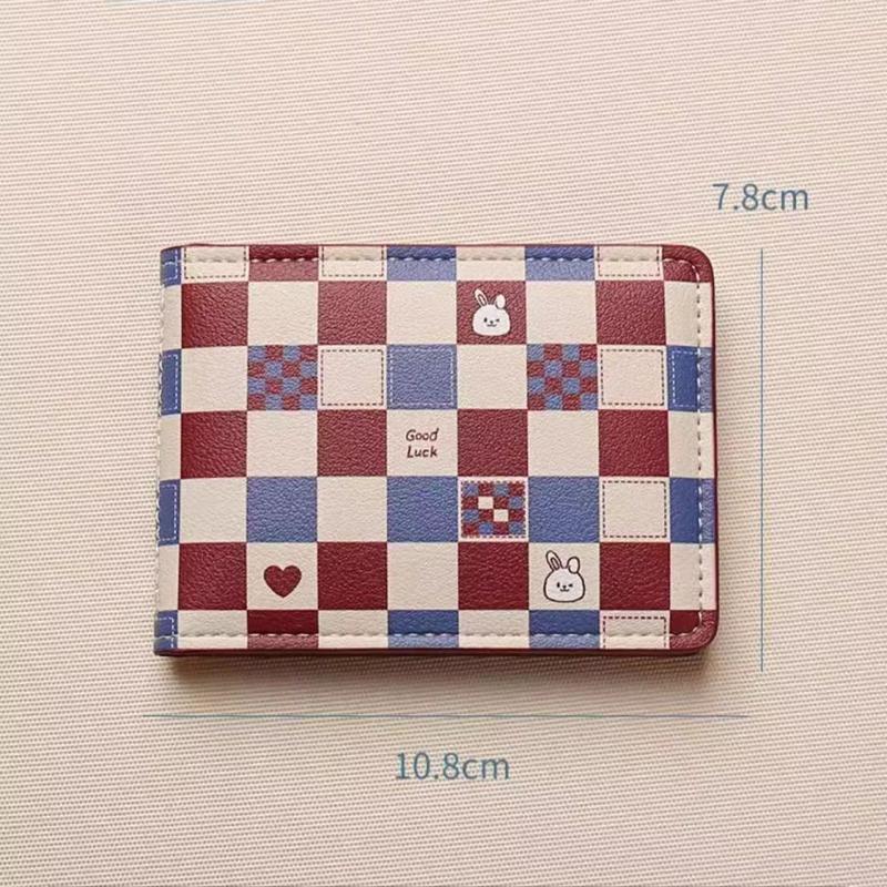 Compact Card Holder for Women, High Aesthetic Cute New Card Slot, ID Cartoon, Anti-Degaussing, Internet Celebrity Card 1