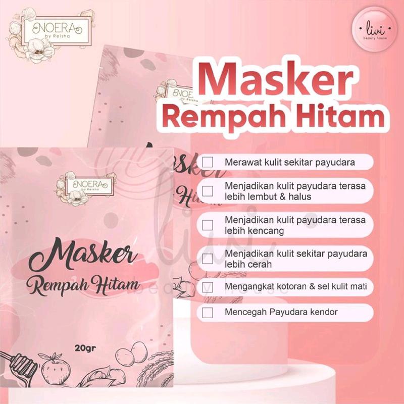 WASH OFF MASK MILK YOGURT | CHARCOAL | REMPAH HITAM | STRAWBERRY | GREENTEA | CAPPUCINO NOERA By REISHA 5