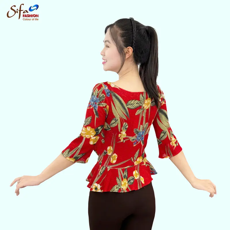 [Sifa Fashion] Áo kiểu nữ cổ thuyền HA21233 4