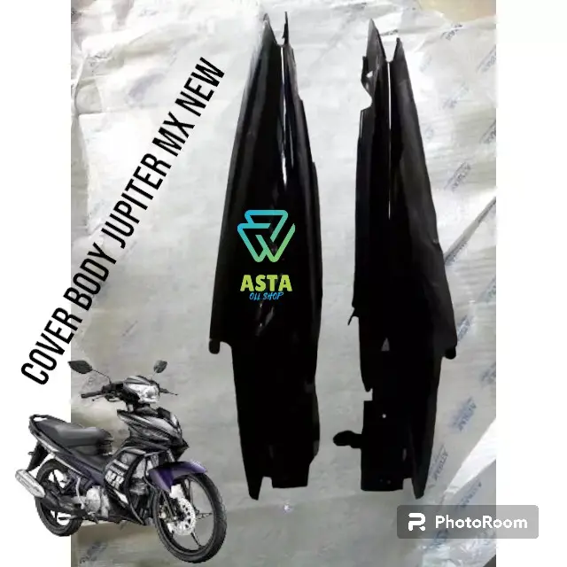 COVER BODY JUPITER MX NEW HITAM kanan kiri