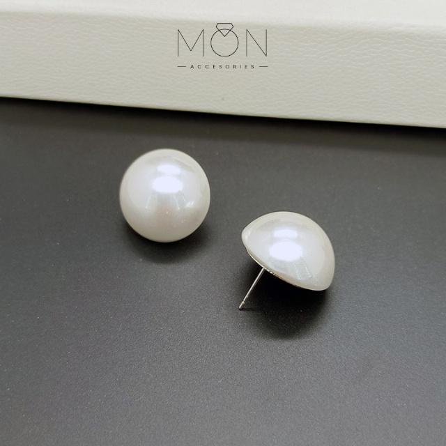 Khuyên tai MON.SG Ngọc trai nhân tạo mẫu mã sang trọng thanh lịch phù hợp cho các bạn nữ - KT 116 4
