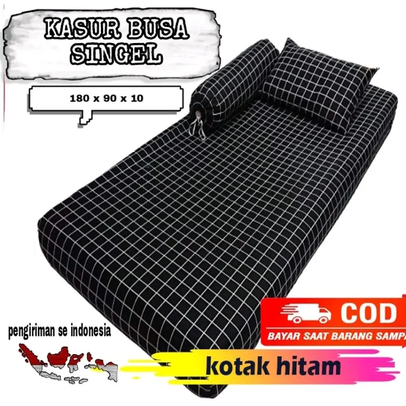 kasur busa d26 ukuran 180x90x10 cm berkualitas super awet muat 1 orang dewasa