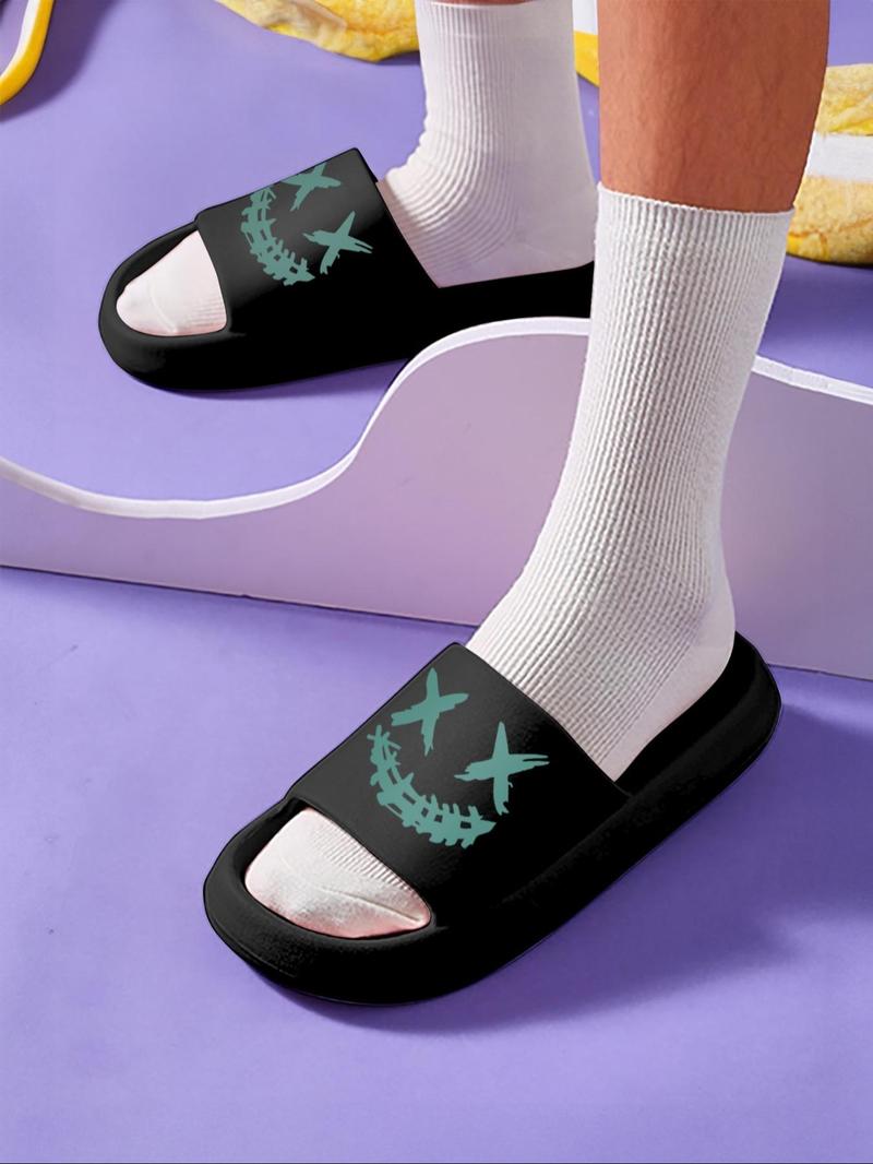 Product Introduction of Men's Casual Cartoon Pattern Slippers, Lightweight Breathable Comfortable Home Slippers, Non-slip Soft Slippers for Indoor & Outdoor Wear 13