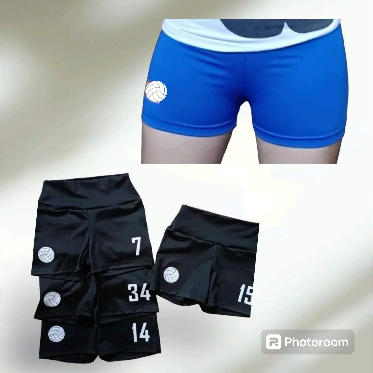 Highwaisted volleyball shorts( w/customize #) volleyballshorts for Performance spandex shorts High Waist gym women's cycling short yoga shirt