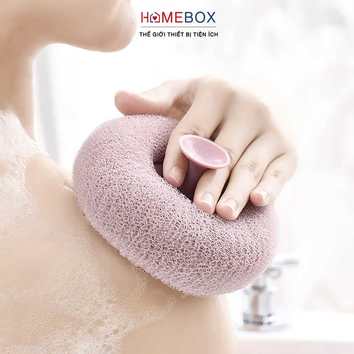 Bông Tắm Tẩy Tế Bào Chết Tròn Cao Cấp 2 Màu Bông Tắm Tạo Bọt Siêu Mềm Kì Cọ Gét Tẩy Da Chết Bàn Chải