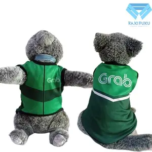 Baju Kucing Lucu Murah Motif Grab Jaket Cowo Cewe Jantan Betina Aksesoris Hewan Kecil Ukuran XS S M L XL XXL 3XL 4XL