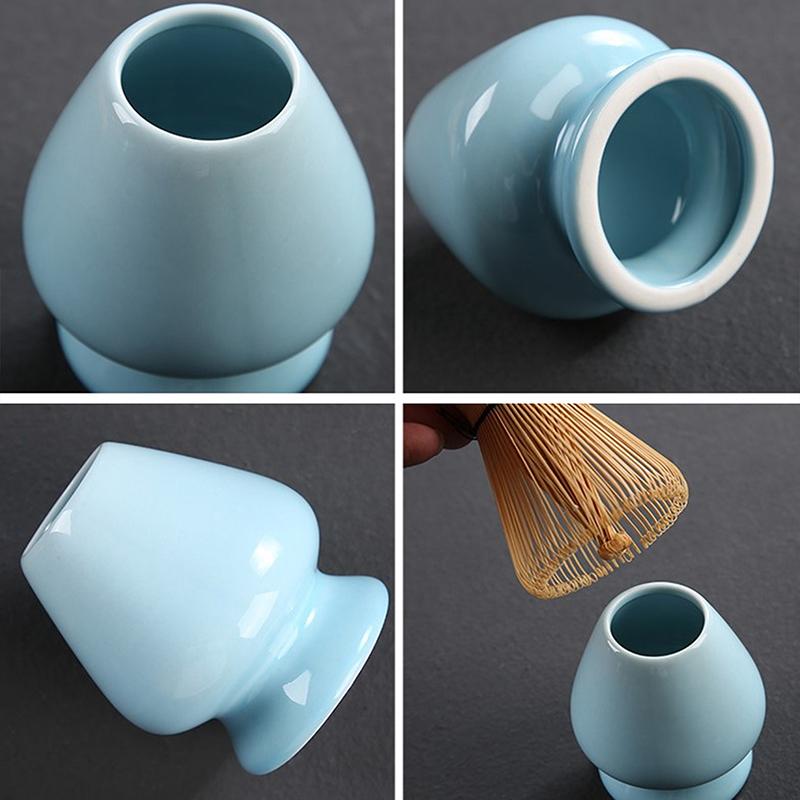 Product Introduction of Japanese Ceremony Matcha Suit Whisk Matcha Green Tea Chasen Holder Teaware 18