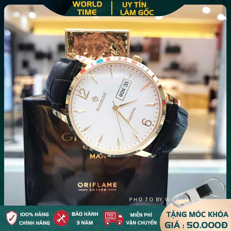 Đồng Hồ Nam Sunrise DM778SWA Chính Hãng Full Box - Kính Sapphire - Chống xước, chống nước - Thẻ Bảo Hành 3 Năm