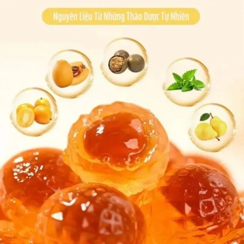 Kẹo lê an phế mật ong - thanh nhiệt tiêu đờm mềm dẻo thơm ngon túi 500g Ăn Vặt Candy Snack Food Chua Thức Ăn 1