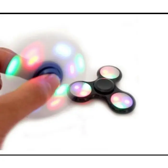Promo Murah Spinner Lampu Fidget Hand Spiner LED Putar Nyala - LED