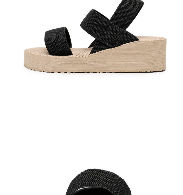 Product Introduction of 2025 Women's Outdoor Sandals Summer New Korean Style Fashionable Cross Strap Fashionable Platform Roman Shoes Sandals 24