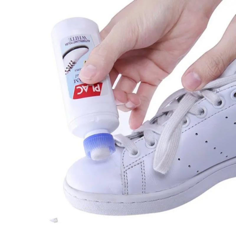 Chai xịt tẩy trắng giày, vệ sinh giày cực nhanh - Lọ vệ sinh tẩy vết ố vàng trên giày nhỏ gọn tiện lợi PT SHOP 6