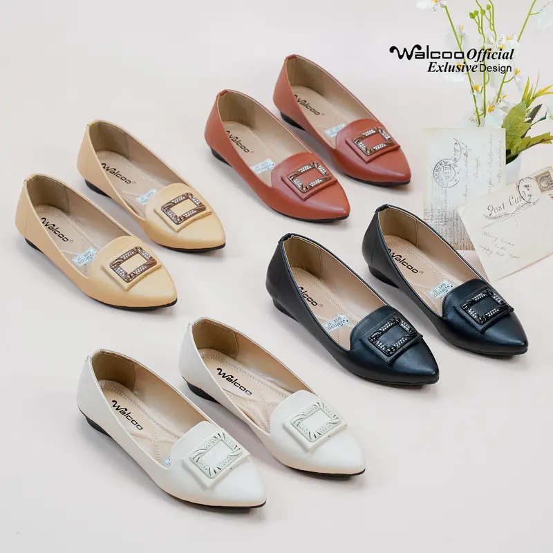 WALCOO TREEX Sepatu Flatshoes Wanita Formal dan Kasual 3
