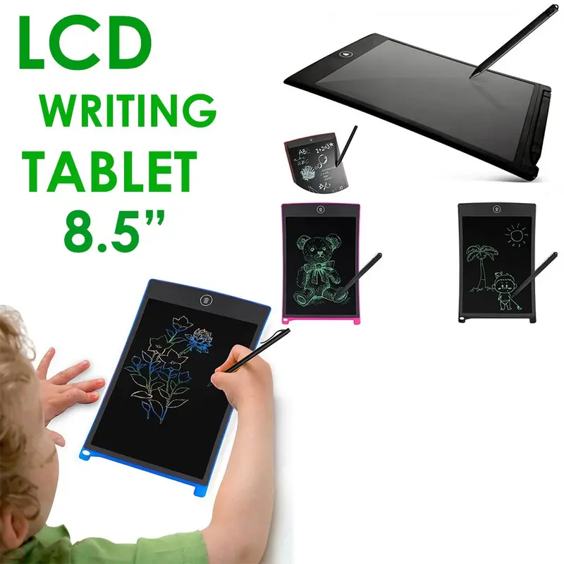 LCD Drawing Writing Tablet 8.5" Papan Tulis Anak Dewasa Terbaru belajar menulis travelling 1