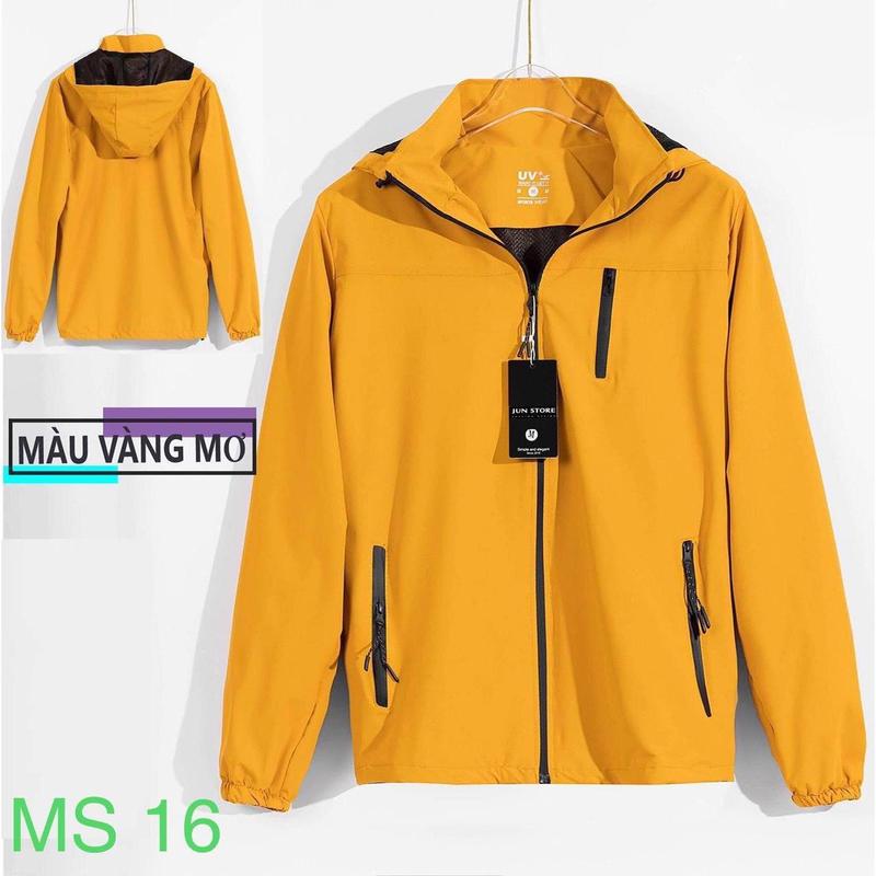 Áo khoác nam nữ Unisex có nón chất liệu dù 2 lớp phong cách thể thao lên form chuẩn và thoải mái Sport Top Menswear Có Cổ Jacket Đồng 6