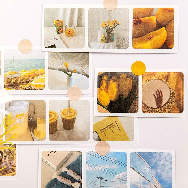 Journamm-Nhãn Dán Chất Liệu Ins, 30 Cái / gói, 90 Mẫu / gói, Cho Sách, Sổ Lưu Niệm, Tạp Chí Rác, Văn Phòng Phẩm Sáng Tạo, Trang Trí Tự Làm 2