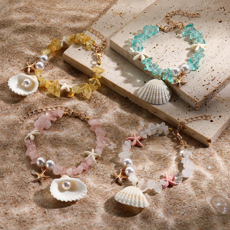 Vòng Tay Bện Vỏ Sò Boho, Thời Trang, Dành Cho Phụ Nữ Và Nam Giới, Vòng Tay Vỏ Sò Bãi Biển Mùa Hè, Quà Tặng Trang Sức Quyến Rũ 0