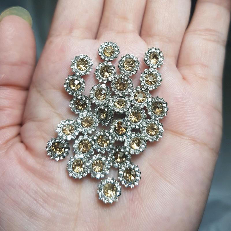 cangkang bunga ukuran 8mm isi 100 & 45bji / payet cangkang matahari 3