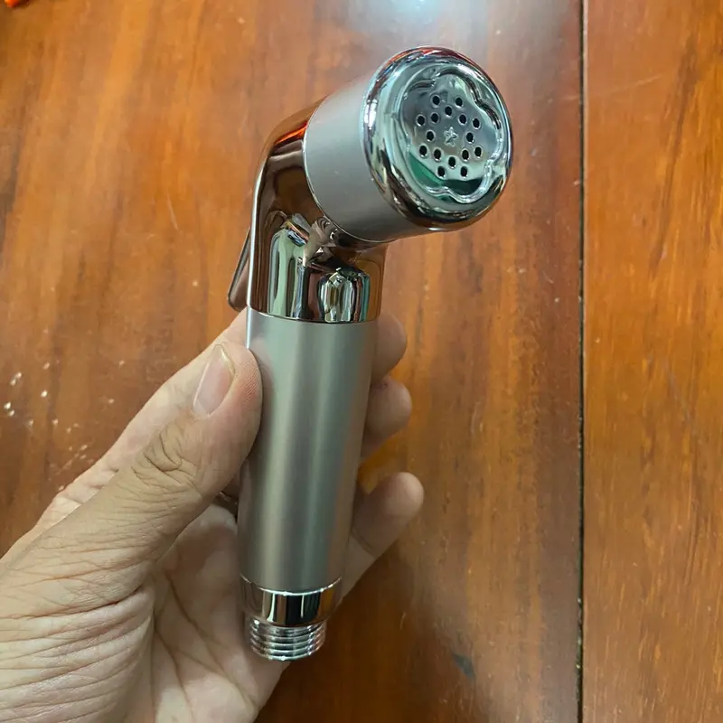 ĐẦU VÒI XỊT NHÀ VỆ SINH TOILET 3 KHOANG TI ĐỒNG BỀN ĐẸP 5