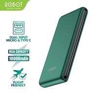 Gambar PB / PowerBank ROBOT 10000mah RT12 2.4A Dual Input Port Type C & Micro USB Original Fast Charging Real Capacity dari ME STORE INDONESIA Kota Makassar 1 Tokopedia