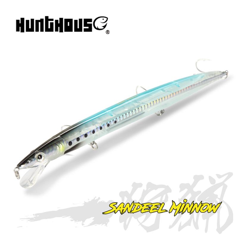 Mồi câu Hunthouse Sandeel Minnow 143mm/14g 173mm/23g 208mm/33g Mồi giả Jerkbait…