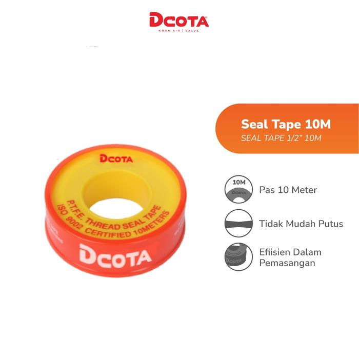 Gambar Dcota Seal Tape 10 Meter 1/2” dari Dcota Kota Administrasi Jakarta Barat Tokopedia