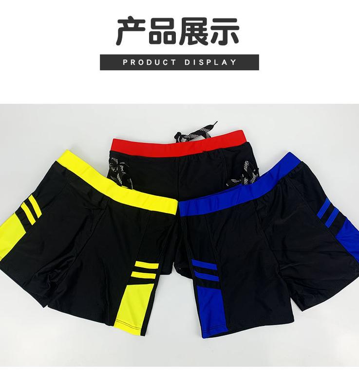 Product Introduction of 1pc Children's Swimsuit Boys Swimming Trunks CUHK Children Professional Youth 10-15 Years Old Quick Drying Student Training Swim Trunks 10