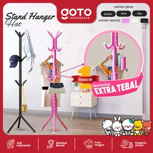 Stand Hanger Gantungan Baju Tas Topi Gantungan Tiang Berdiri Modern