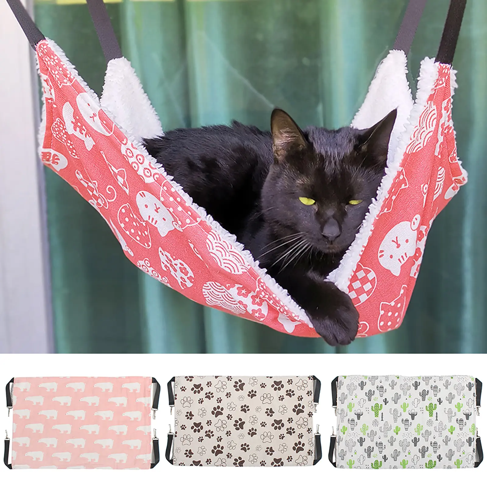 Udxizvk Cats Hammock Double-sided Comfortable Breathable Cats Hammock Bed for Kitten