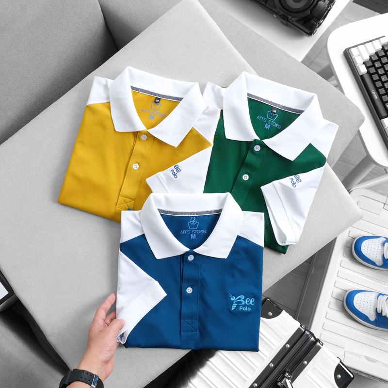 Áo Polo nam phối tay trắng , nam tính, thanh lịch, sang trọng-ATPTT1222 7