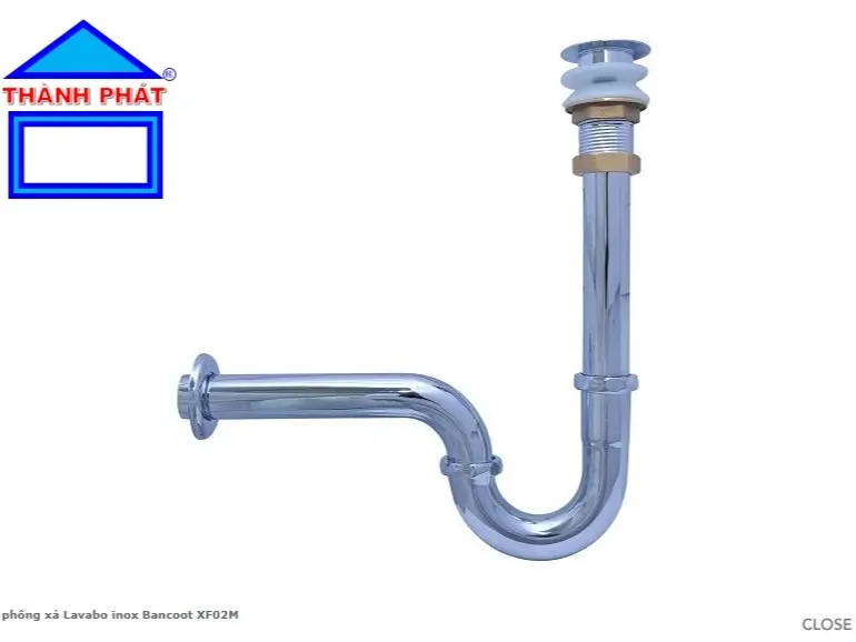 BanCoot - Bộ Xi phông chậu lavabo inox XF01D, XF02M, XF02D, ốc đồng, xi phông chậu bàn đá, chính hãng 8