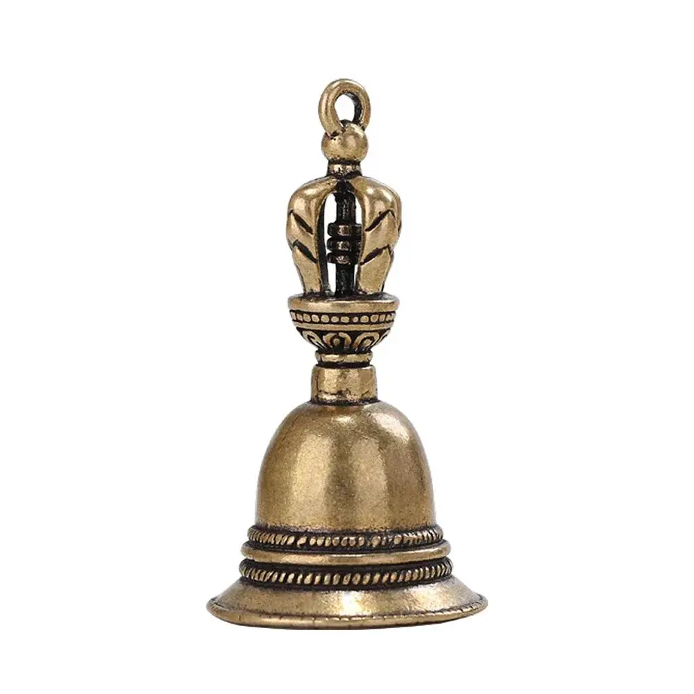 Brass Handicraft Bell, 1 Count Metal Call Bell, Hand Held Service Call Bell, Desktop Bell, Tea Dinner Bell, Bronze Christmas Bell, Ornaments