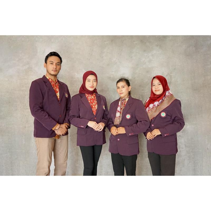 JAS PPNI WANITA/ JAS PERAWAT WARNA BARU/JAS PPNI BURGUNDI LOGO BORDIR Blazer Panjang 4