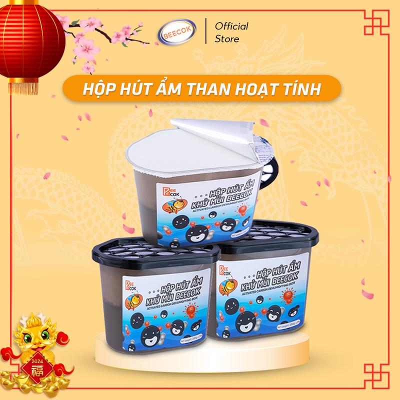  Hộp hút ẩm khử mùi Beecok dung tích 230g 
