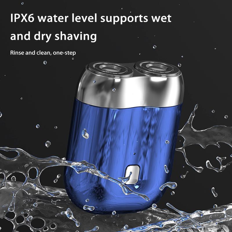 Product Introduction of Those Mini Shaver On-the-Go, Portable Alloy Electric Shaver for Men, Cordless Travel Shaver, Dry Shaver, USB Rechargeable Electric Razor, Ipx7 Waterproof, Easy Cleaning, Battery Indicator Facial Silky 11