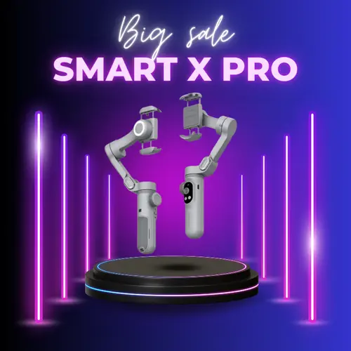 Gimbal chống rung điện thoại AOCHUAN Smart X Pro, Tay cầm chống rung quay phim, Gymbal điện thȯại cao cấp chính hãng